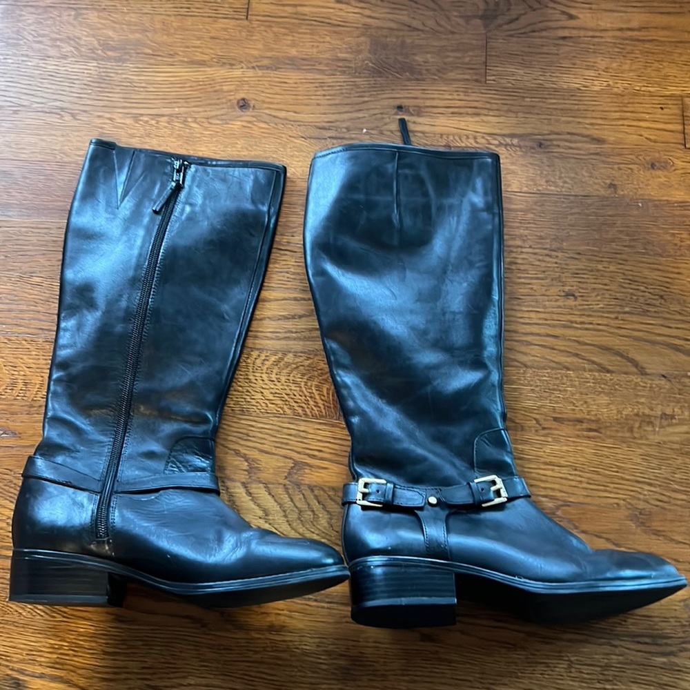 Ralph Lauren Black Leather boots - Size 7 - Like new!